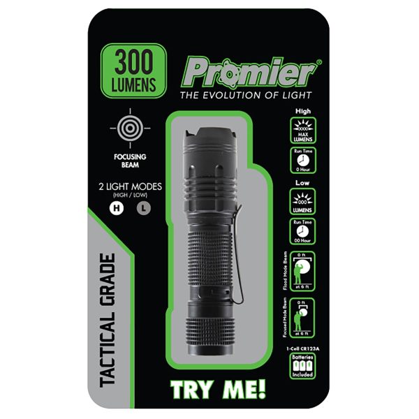 P-300FL-6 24 Promier 300 Lumen Tactical Flashlight Hot on Sale