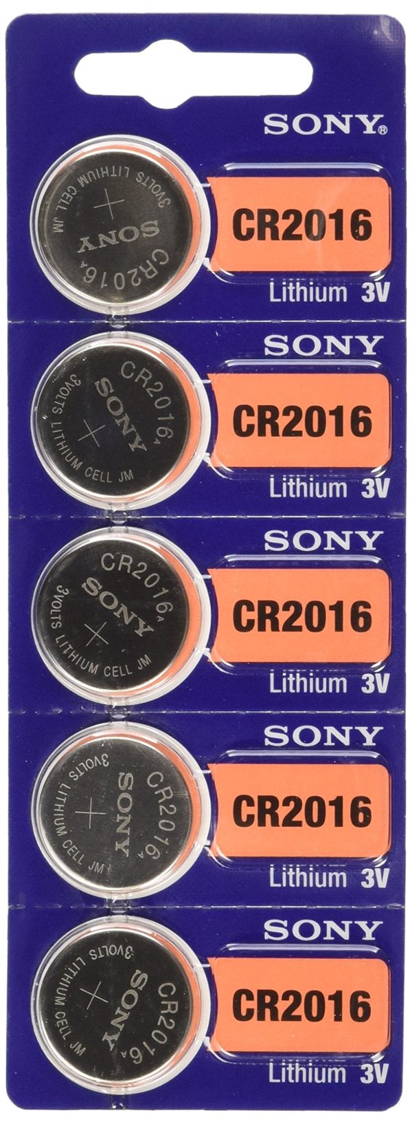 SCR2450 Sony Watch Battery CR2450 3v  Tear Strip of 5 (Sold Each) Sale