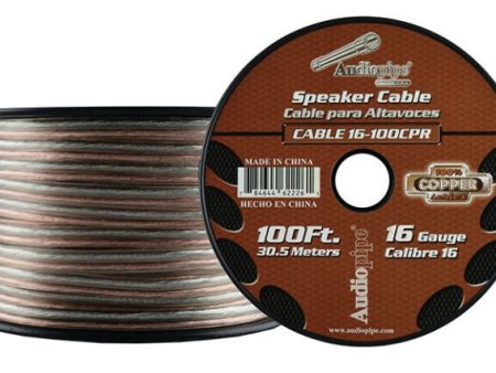 CABLE16-100CPR Audiopipe 16 Gauge 100ft Copper Speaker Wire Cheap