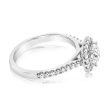 Luminesce Lab Grown 18ct White Gold 1 Carat Diamond Cushion Halo Ring Supply