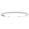 Sterling Silver Cubic Zirconia On Open Bangle Online