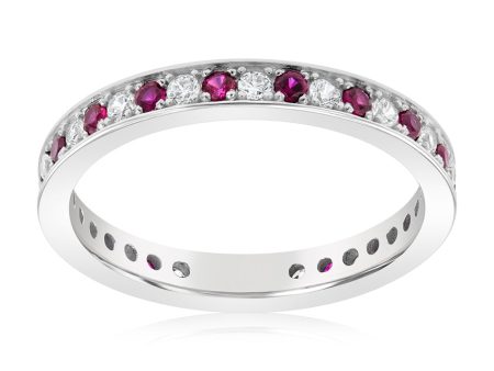 Sterling Silver Rhodium Plated Brown Corundum And White Cubic Zirconia Ring Online now