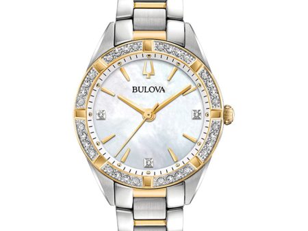 Bulova 98R263 Diamond Two Tone Womens Watch Online now