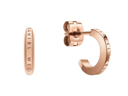 Daniel Wellington Rose Gold Plated Stainless Steel Elan Stud Earrings Supply