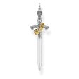 Thomas Sabo Kingdom Gold Plated Sterling Silver Crown Sword Pendant Online Hot Sale