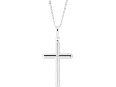 9ct White Gold Cross Pendant on Sale