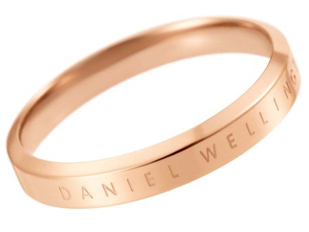 Daniel Wellington Rose Gold Plated Stainless Steel Classic Ring Size  N  For Cheap