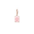 Thomas Sabo Gold Plated Sterling Silver Rose Quartz Jewel Small Pendant Online