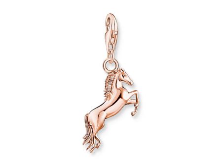 Thomas Sabo Sterling Silver Rose Gold Plated Charm Club Horse Charm Sale