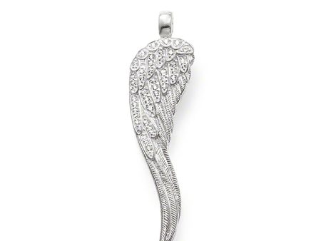 Thomas Sabo Sterling Silver Cubic Zirconia Angel Wing Pendant Sale