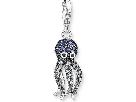 Thomas Sabo Sterling Silver Blue Spinel Octopus Charm Online now