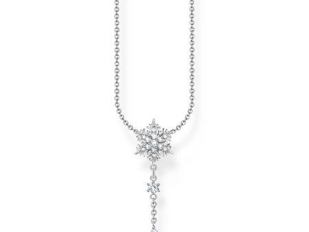 Thomas Sabo Sterling Silver Charm Club Snow Crystal CZ 40-45cm Chain Cheap