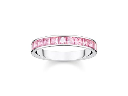 Thomas Sabo Sterling silver Heritage Pink Cubic Zirconia Ring Cheap