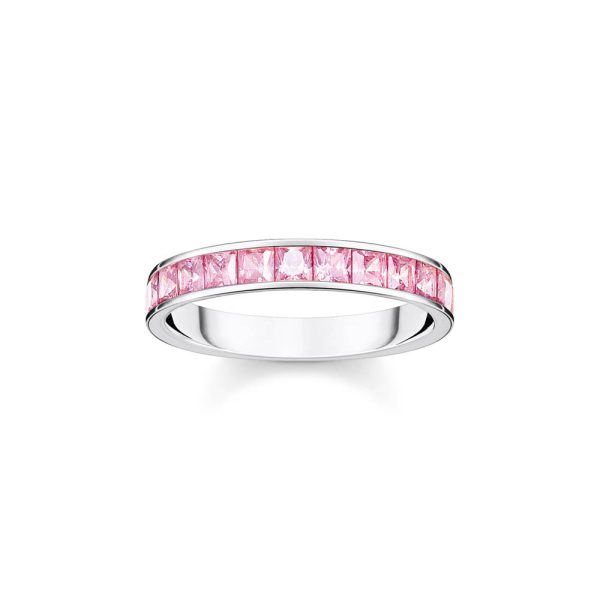 Thomas Sabo Sterling silver Heritage Pink Cubic Zirconia Ring Cheap