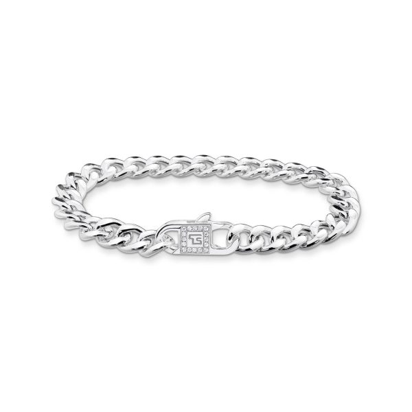 Thomas Sabo Heritage Sterling Silver CZ Curb 16cm Chain For Discount