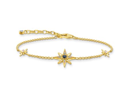 Thomas Sabo Magic Stars Gold Plated Sterling Silver Cubic Zirconia 16-19cm Bracelet Sale