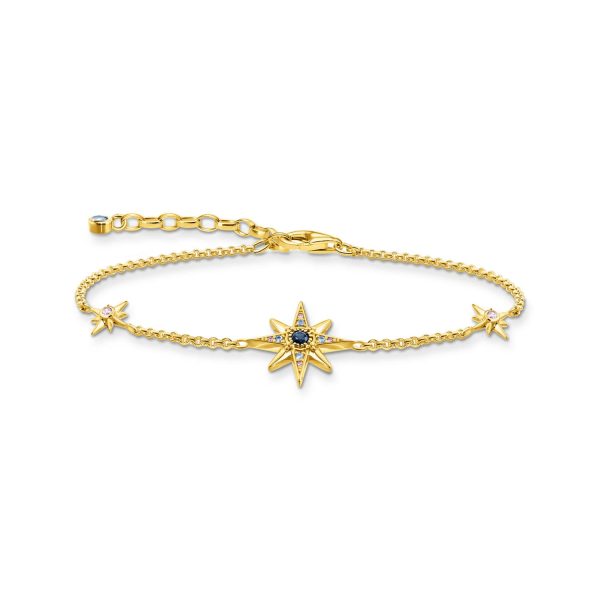 Thomas Sabo Magic Stars Gold Plated Sterling Silver Cubic Zirconia 16-19cm Bracelet Sale