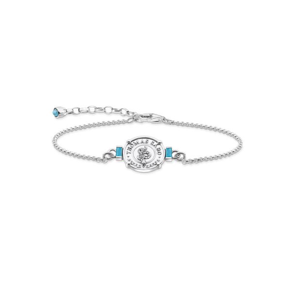 Thomas Sabo Sterling Silver Mystic Island Coin Torq 16-19cm Bracelet Online Sale