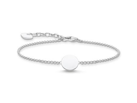 Thomas Sabo Engrav Sterling Silver Small Disc 16-19cm Bracelet Online