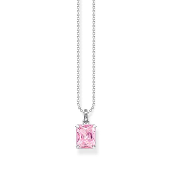 Thomas Sabo Sterling Silver Heritage Pink Stone 40-45cm Chain Online