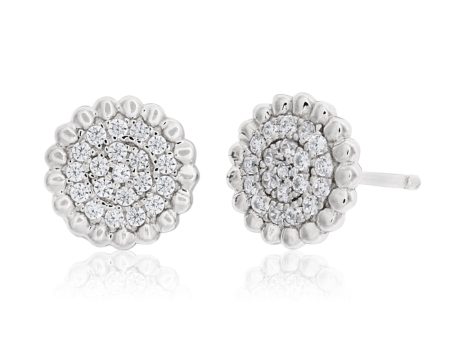 Sterling Silver Zirconia Earring For Cheap