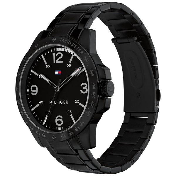 Tommy Hilfiger 1710471 Tony Black Stainless Steel Mens Watch Online Hot Sale