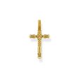 Thomas Sabo Sterling Silver Gold Plated Tudor Rose Cross For Sale