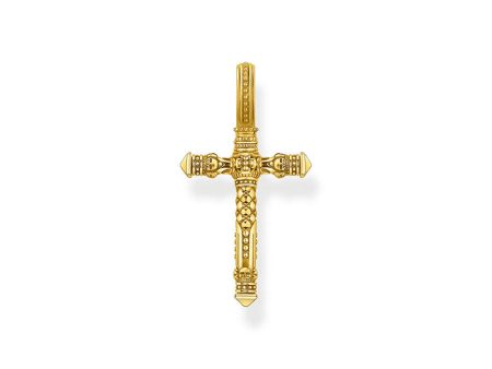 Thomas Sabo Sterling Silver Gold Plated Tudor Rose Cross For Sale