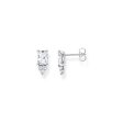 Thomas Sabo Heritage Sterling Silver CZ Stud Earrings Fashion