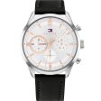 Tommy Hilfiger 1791941 Matthew Black Leather Mens Watch Online Hot Sale