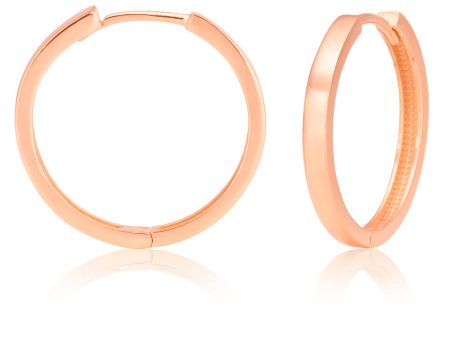 9ct Rose Gold Huggie Earrings For Discount