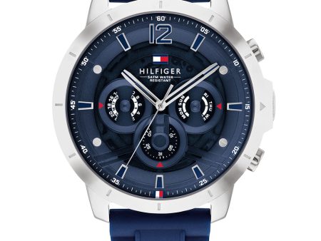 Tommy Hilfiger 1710489 Luca Blue Multifunction Mens Watch Sale