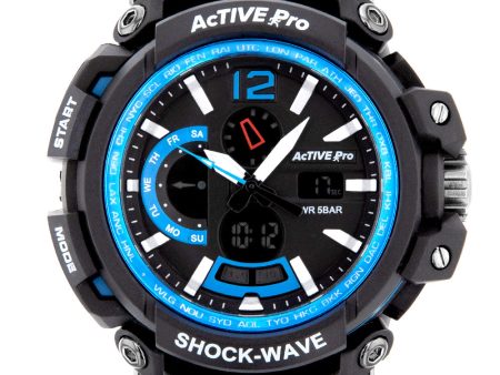 Active Pro 1702 Black Digital Sports Watch Fashion