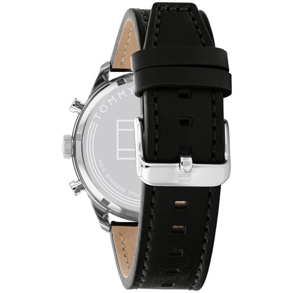 Tommy Hilfiger 1791941 Matthew Black Leather Mens Watch Online Hot Sale