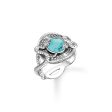 Thomas Sabo Sterling Silver Mystic Island Serpant Turqoise Ring Online Sale