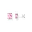 Thomas Sabo Sterling Silver Heritage Pink Cubic Zirconia Stud Earrings For Discount