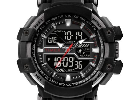 TimexUFC TW5M51800 Combat Black Silicone Mens Watch Hot on Sale