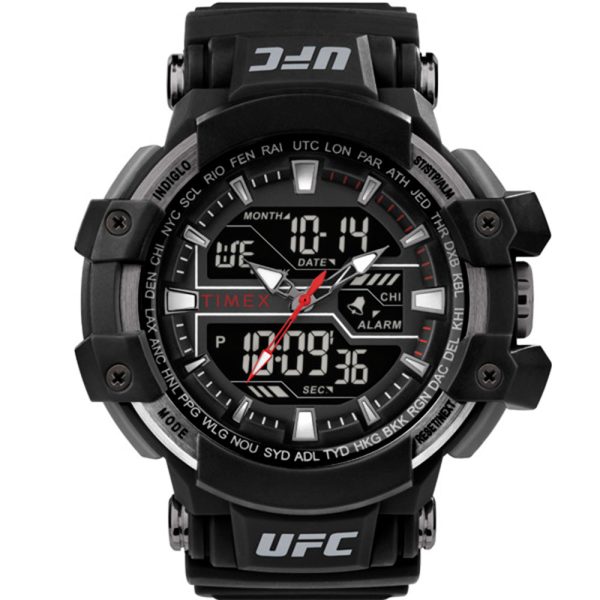 TimexUFC TW5M51800 Combat Black Silicone Mens Watch Hot on Sale