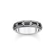 Thomas Sabo Sterling Silver Crocodile Rock Oxidised Ring Online