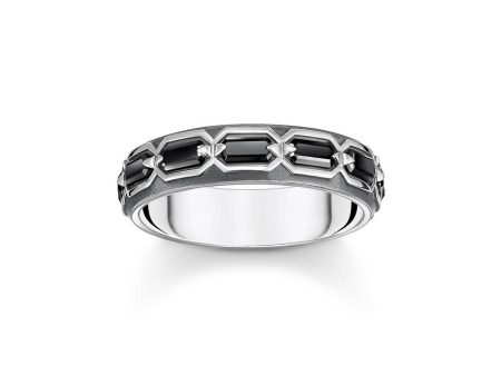 Thomas Sabo Sterling Silver Crocodile Rock Oxidised Ring Online