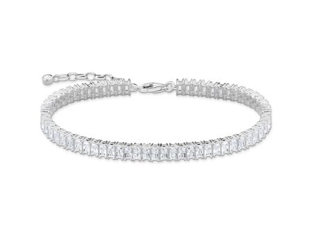 Thomas Sabo Heritage Sterling Silver CZ Tennis 16-19cm Bracelet Hot on Sale