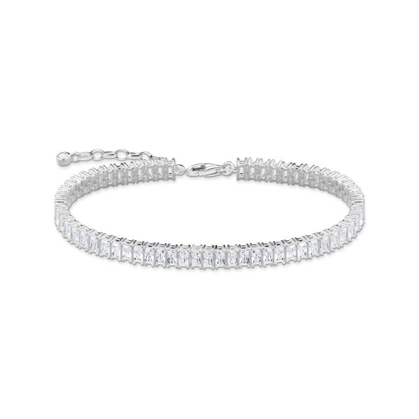 Thomas Sabo Heritage Sterling Silver CZ Tennis 16-19cm Bracelet Hot on Sale