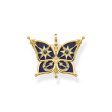 Thomas Sabo Magic Stars Gold Plated Sterling Silver Small Blue Butterfly Pendant Online