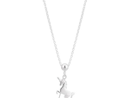 Sterling Silver Unicorn Pendant with 45cm Chain Online Hot Sale