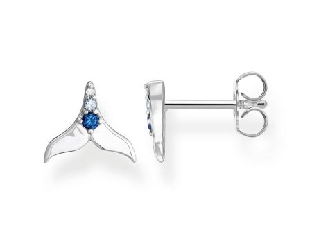 Thomas Sabo Dolphin Tail CZ Sterling Silver Earrings Online Hot Sale