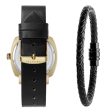 Ted Baker BKGFW2222 Boxset Black Leather Watch and Bracelet Cheap