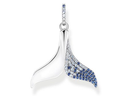 Thomas Sabo Dolphin Tail Zirconia Sterling Silver Pendant Fashion