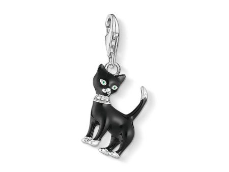 Thomas Sabo Sterling Silver Charm Club Black Cat Charm Supply