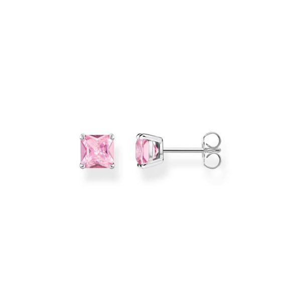 Thomas Sabo Sterling Silver Heritage Pink Stone Stud Earrings For Cheap