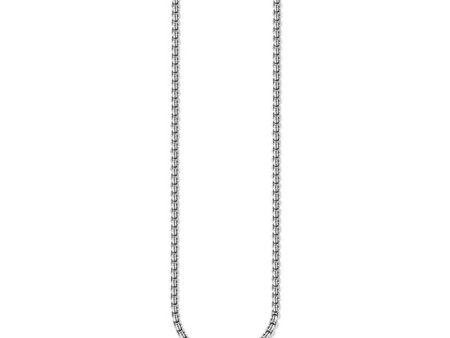 Thomas Sabo Sterling Silver Oxidised Box Link 60cm Chain Online now